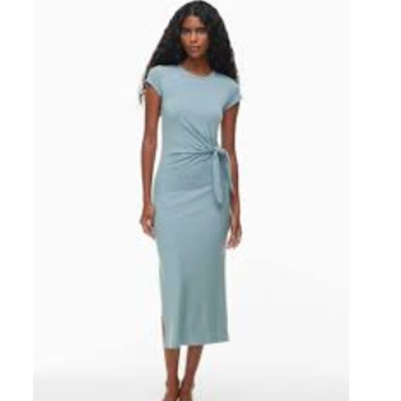 Aritzia Wilfred SZ M Fortune Jersey T-Shirt Resort Maxi Dress - Picture 1 of 7